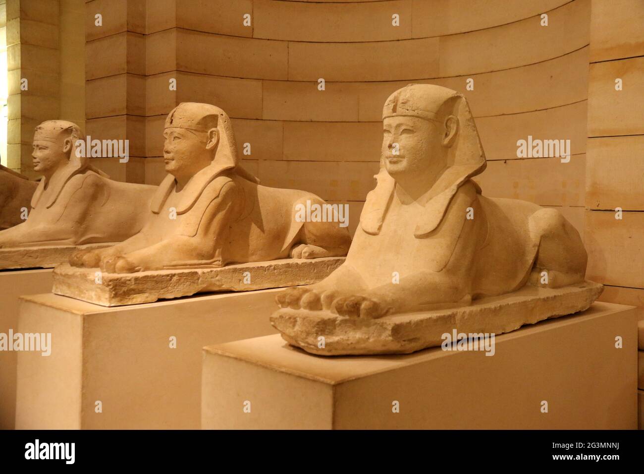FRANCE PARIS (75) LOUVRE, ANTIQUITÉS ÉGYPTIENNES, LE SPHINX Banque D'Images
