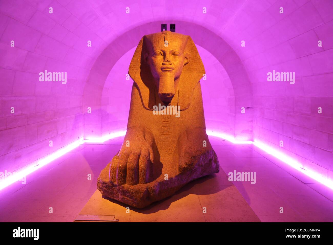 FRANCE PARIS (75) LOUVRE, ANTIQUITÉS ÉGYPTIENNES, LE SPHINX Banque D'Images