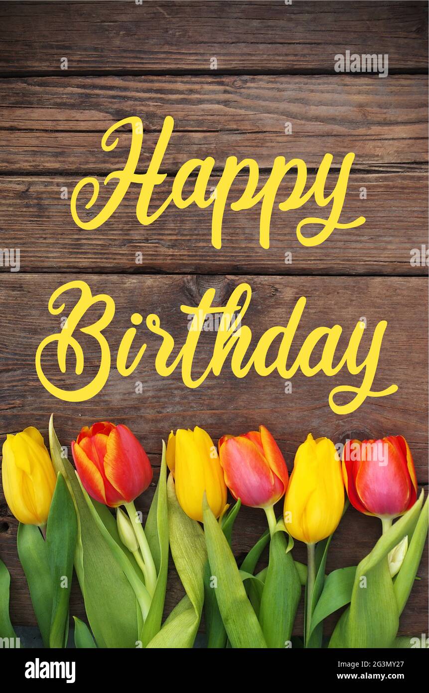 Calligraphie Joyeux Anniversaire Banque D Image Et Photos Alamy