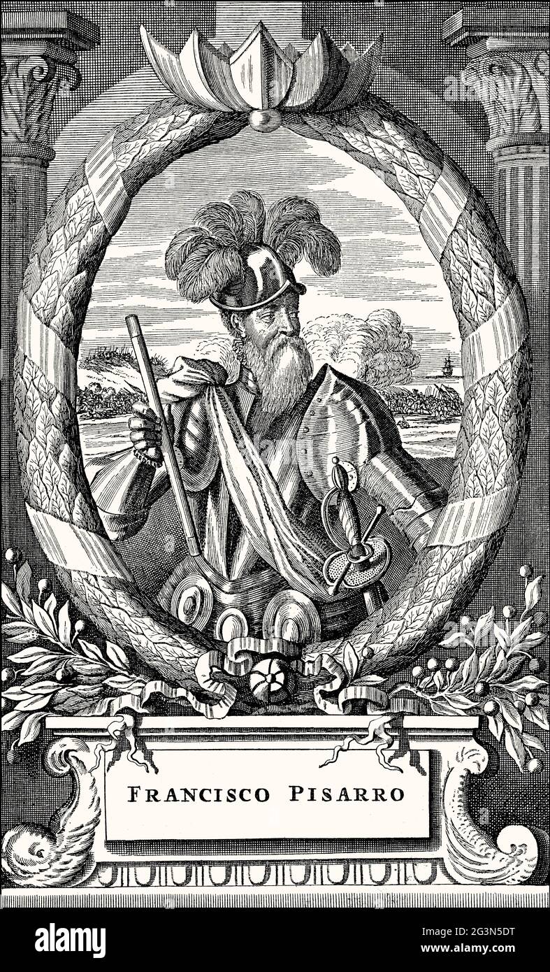 Francisco Pizarro González, 1478 – 1541, un conquistador espagnol Banque D'Images