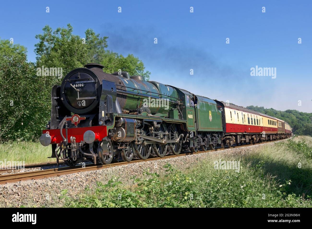 Train à vapeur Royal scot port de portsmouth express près de Bath Banque D'Images