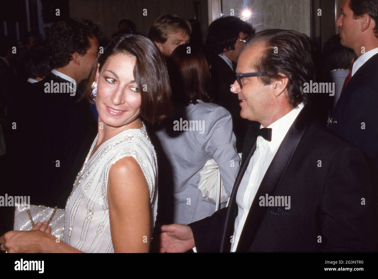 Jack Nicholson et Anjelica Huston Circa années 1980. Crédit: Ralph Dominguez/MediaPunch Banque D'Images