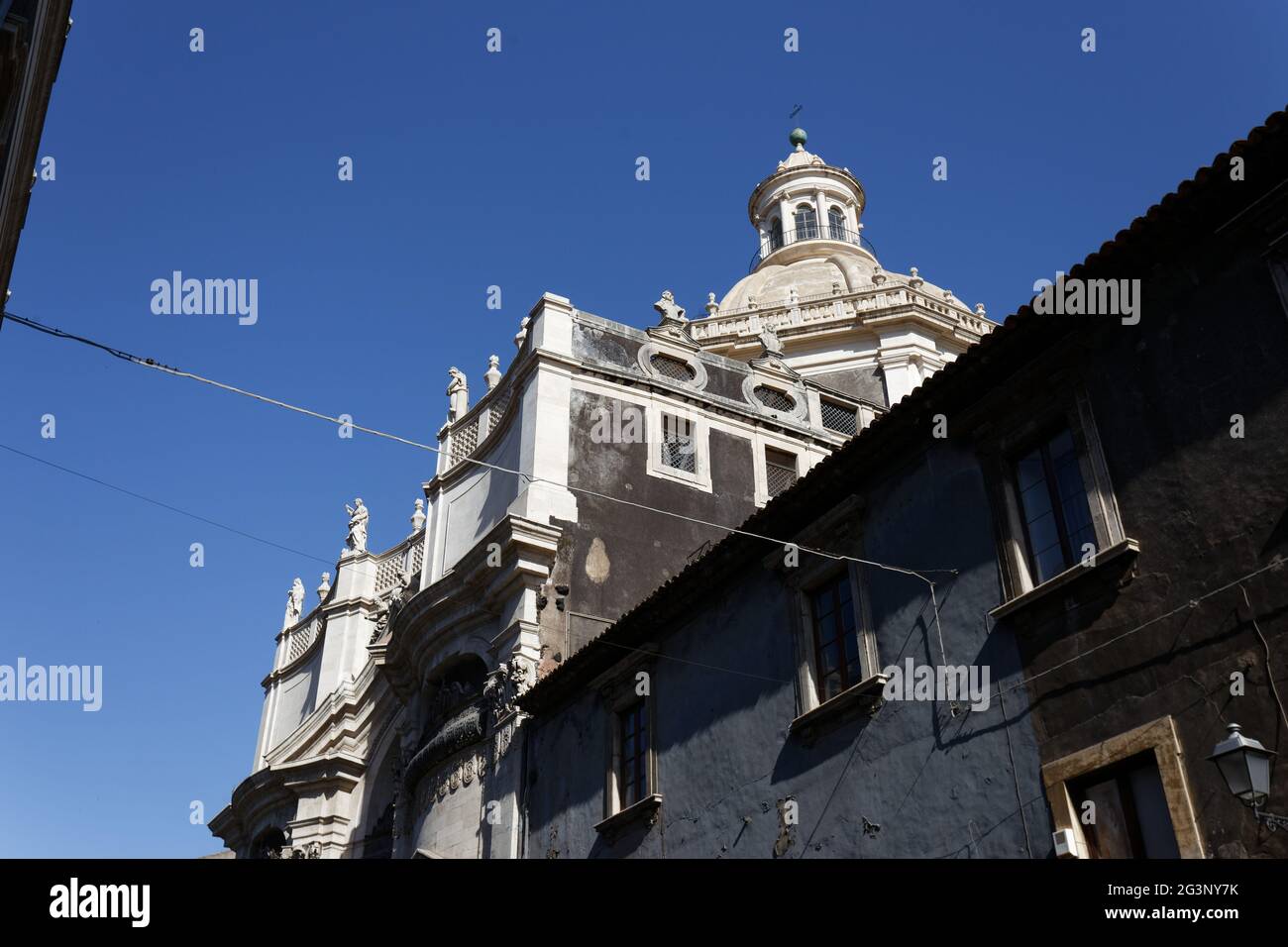 Chiesa della Badia di Sant'Agata - Catane Italie Banque D'Images