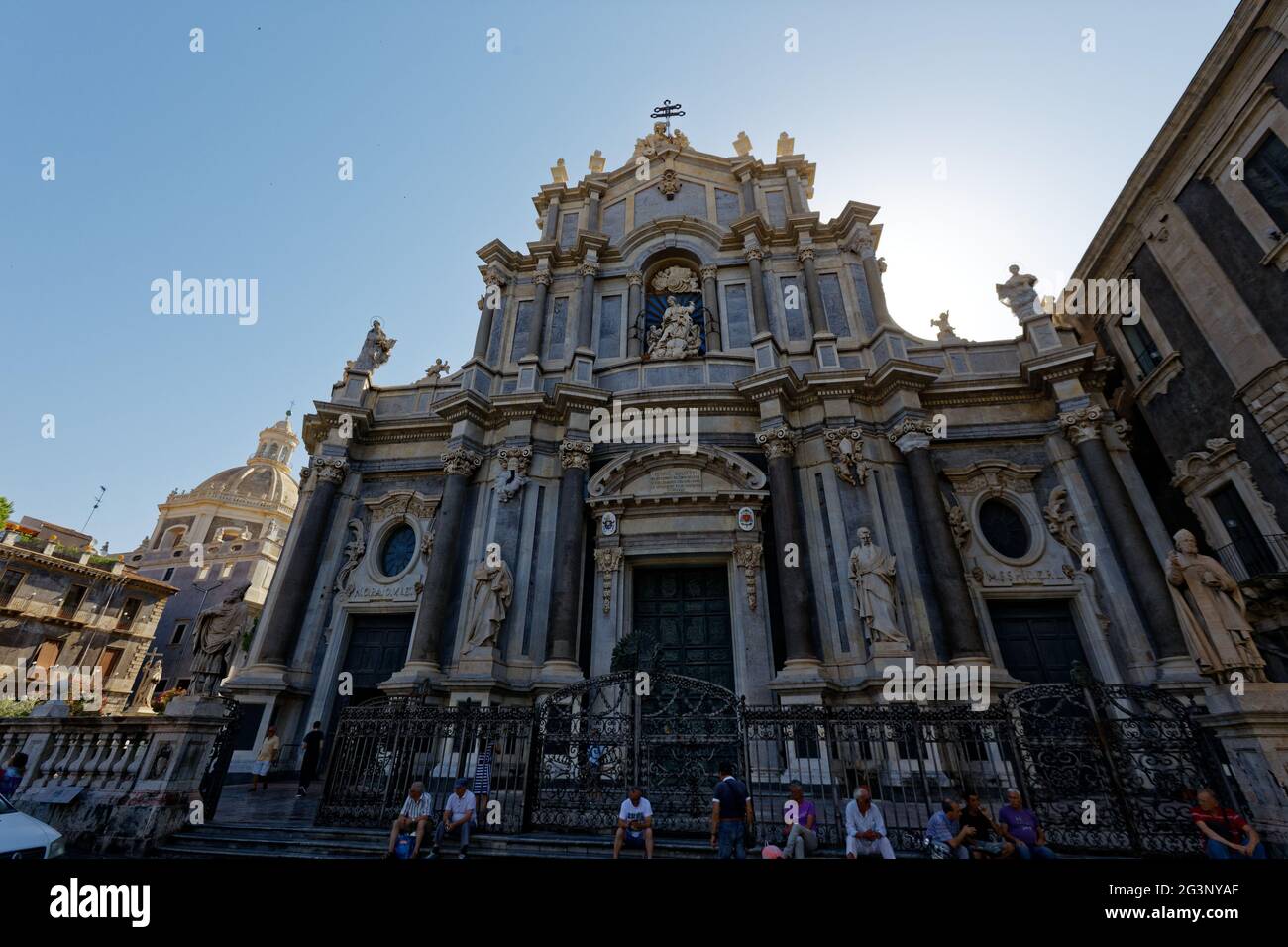 Cathédrale de Catane - Sicile Italie Banque D'Images