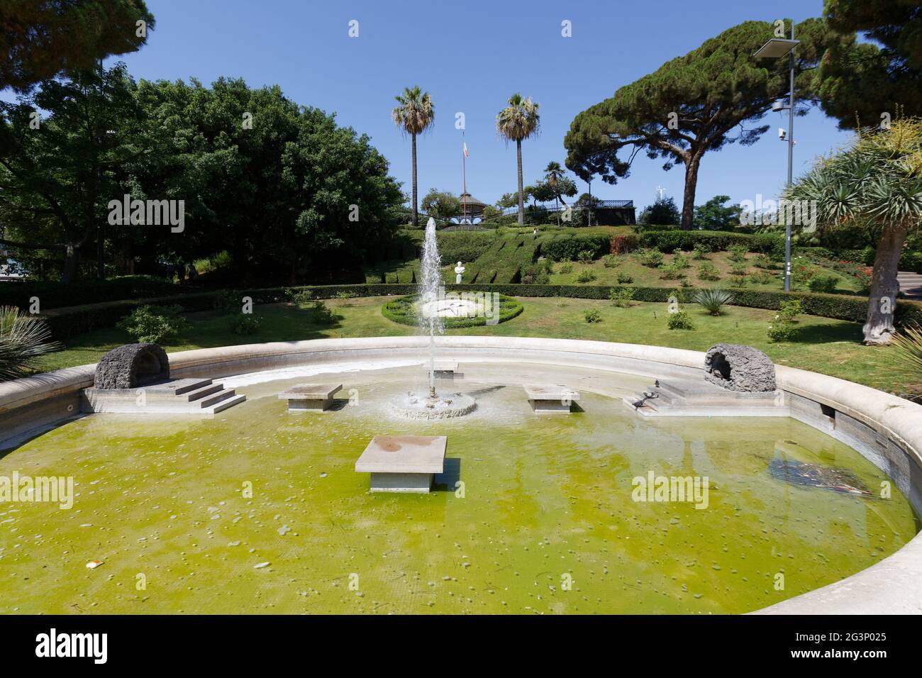 Giardino Bellini - Bellini Garden - Catane Italie Banque D'Images