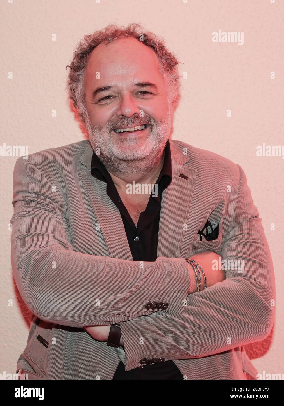 Le chef du spectacle MDR Peter Dreckmann au Festival de l'Avent de 100,000 lumières le 30,2019 novembre Banque D'Images