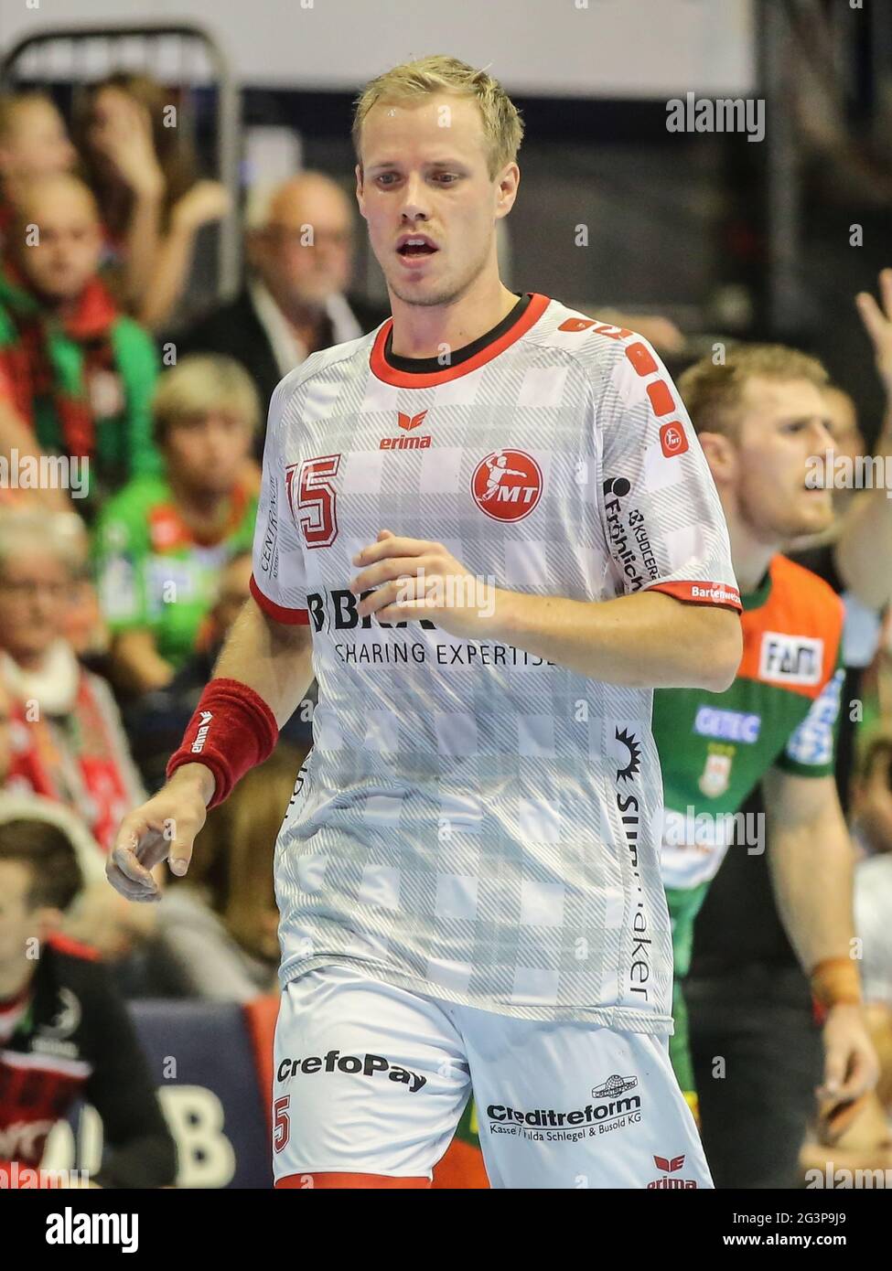 Joueur danois de handball Lasse Mikkelsen MT Melsungen Banque D'Images