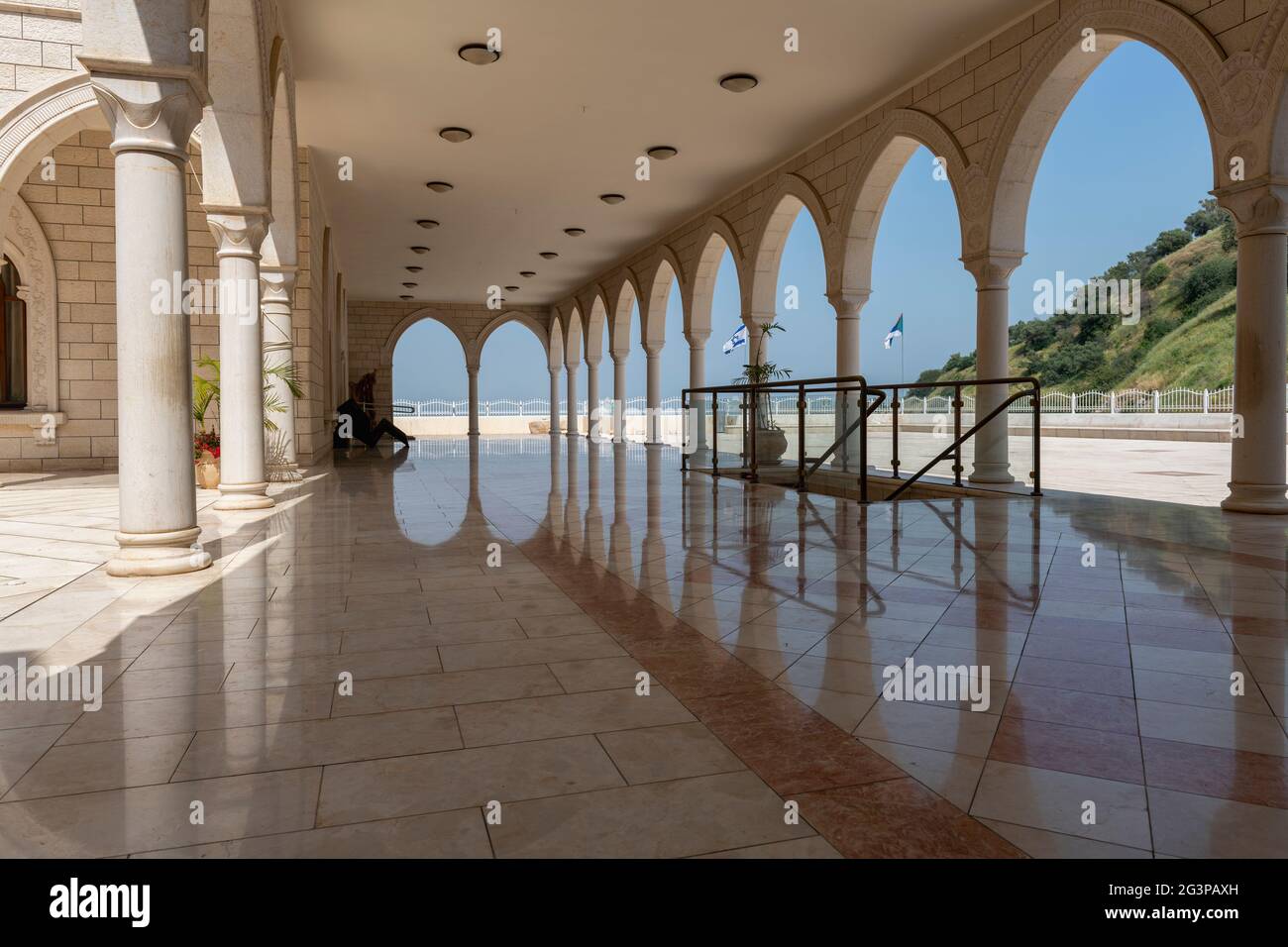Le complexe du célèbre sanctuaire/tombeau Nabi Shuʿayb ou Nabi Shuaib situé près de Kfar Zeitim, Moshav Arbel. Israël Banque D'Images