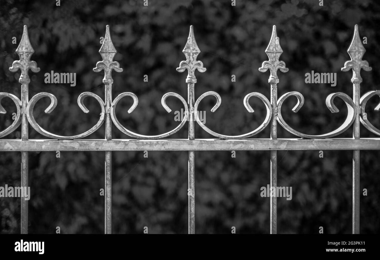 Forgeage - l'ancienne clôture Banque D'Images