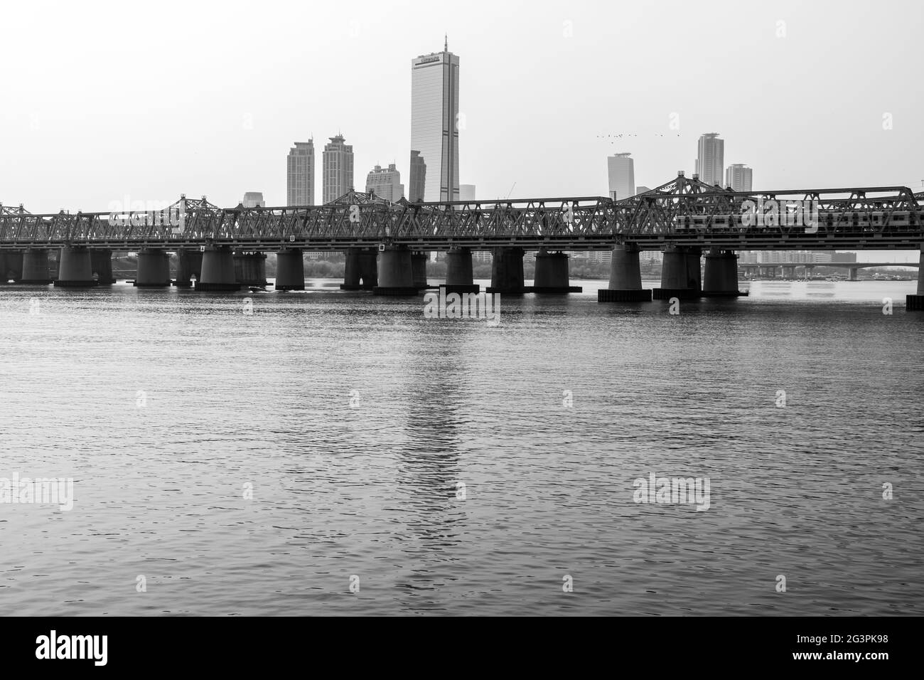 Pont ferroviaire HANGANG Banque D'Images