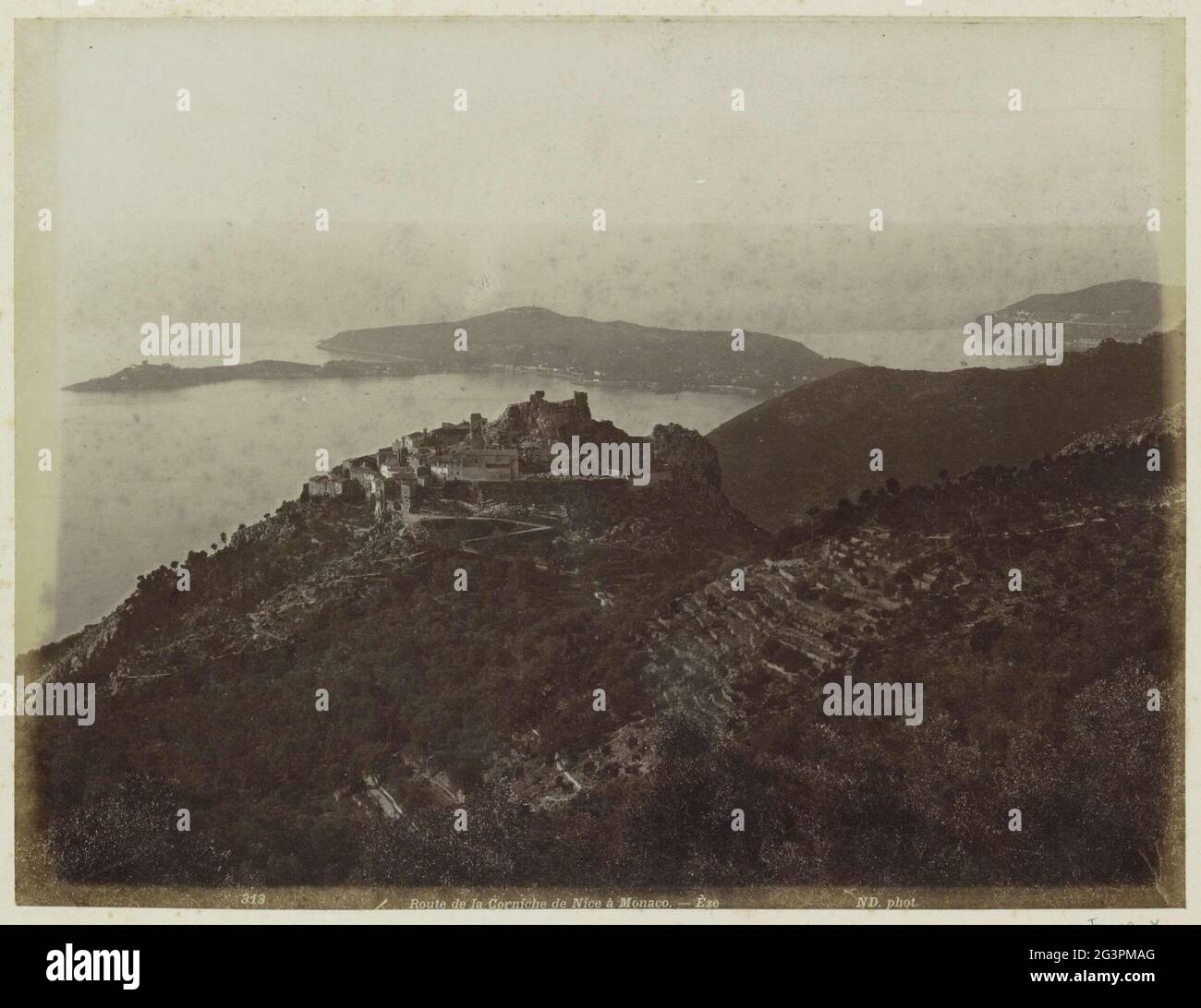 France, Route de la Corniche de Nice to Monaco vintage