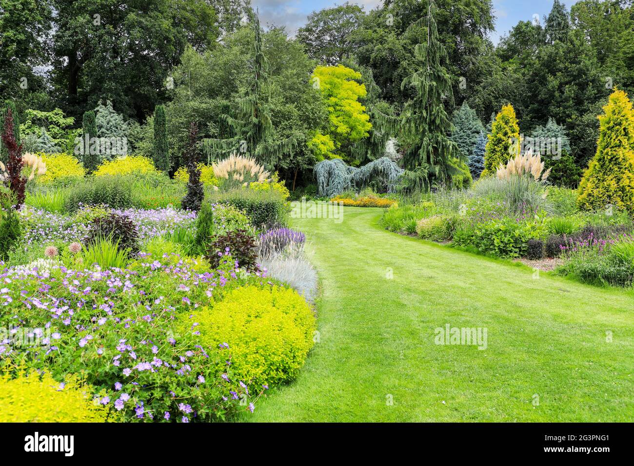 Bressingham Steam & Bressingham Gardens, musée de vapeur et jardins situés à Bressingham, DISS, Norfolk, Angleterre, Royaume-Uni Banque D'Images