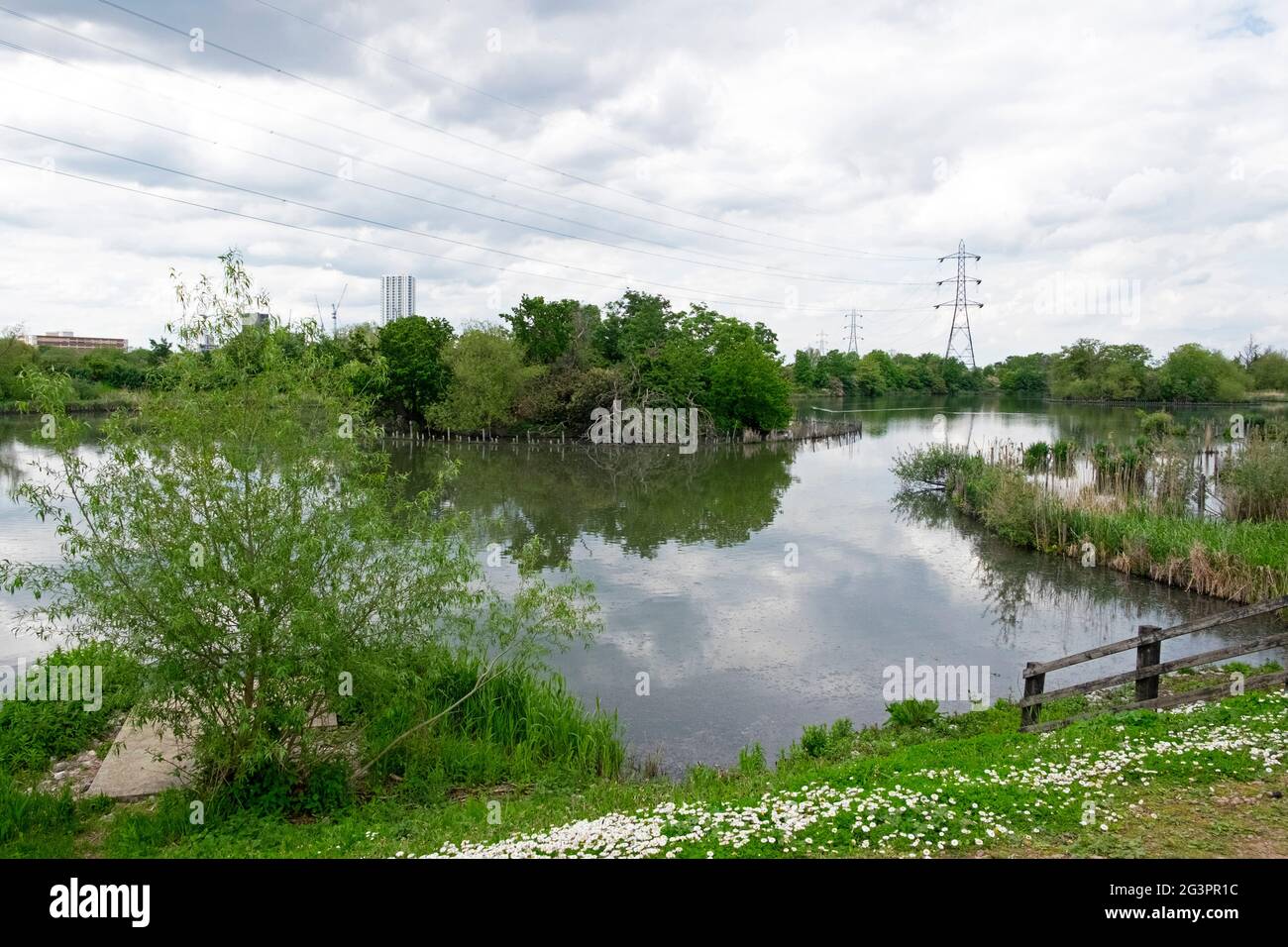Walthamstow Wetlands Londres N17 Angleterre Royaume-Uni KATHY DEWITT Banque D'Images