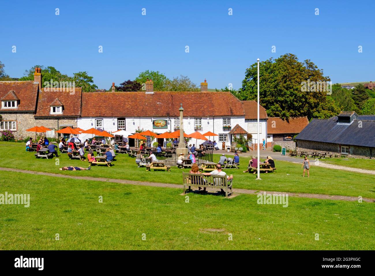The Tiger Inn, East Dean, East Sussex, Royaume-Uni Banque D'Images