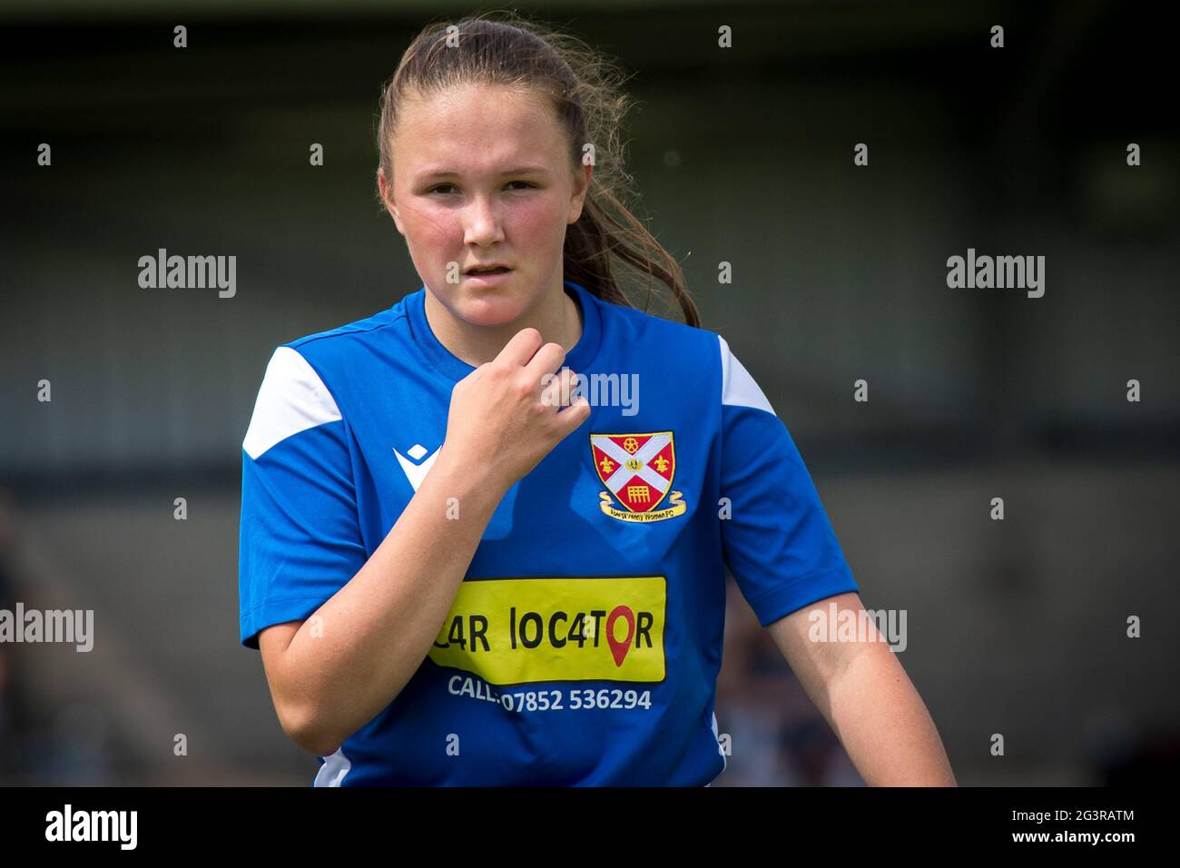 Llandarcy, Neath, pays de Galles 30 mai 2021. Orchard Welsh Premier Women's League match entre Swansea City Dames et Abergavenny Women. Banque D'Images