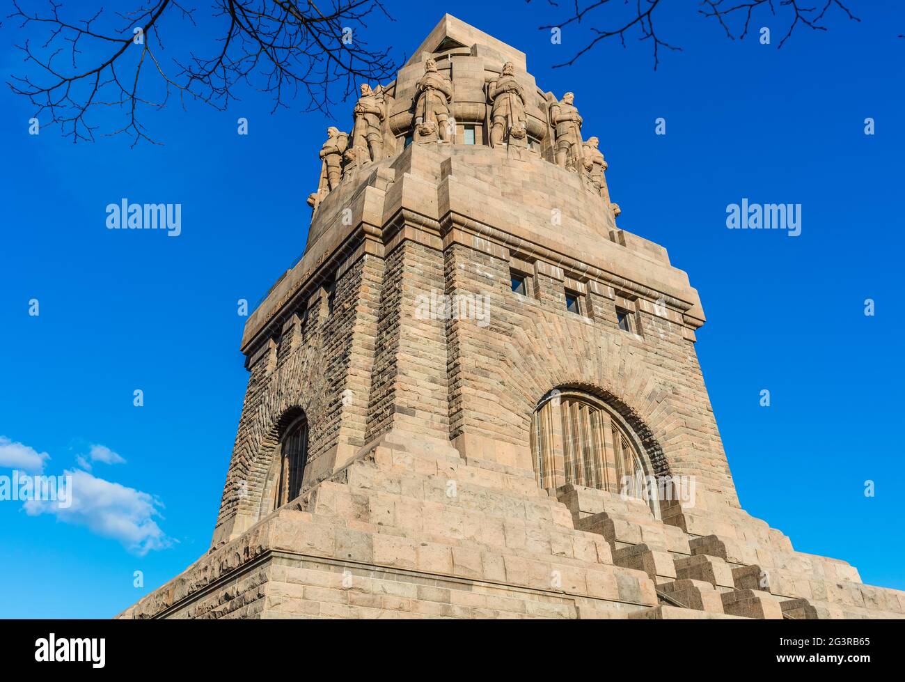 Wa de Leipzig, Monument de bataille 1813, guerres napoléoniennes, Monument de guerre, sites Banque D'Images