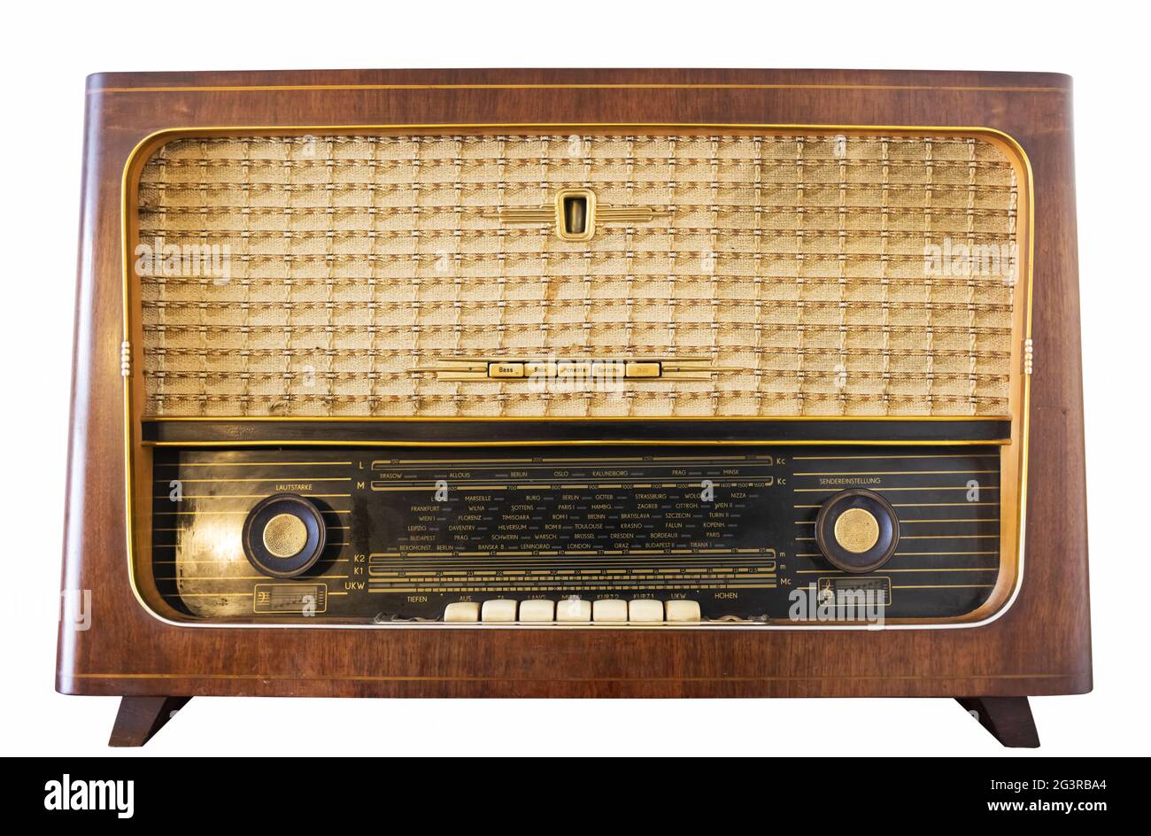 Ancienne radio à vapeur allemande de l'est, gdr, radio de Stassfurt,  radiodiffusion, station de radio, mp3, mono en mode « shabby » Photo Stock  - Alamy