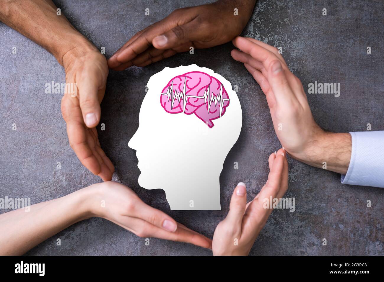 Diagnostic et traitement d'un accident vasculaire cérébral humain. Neurologie humaine Banque D'Images