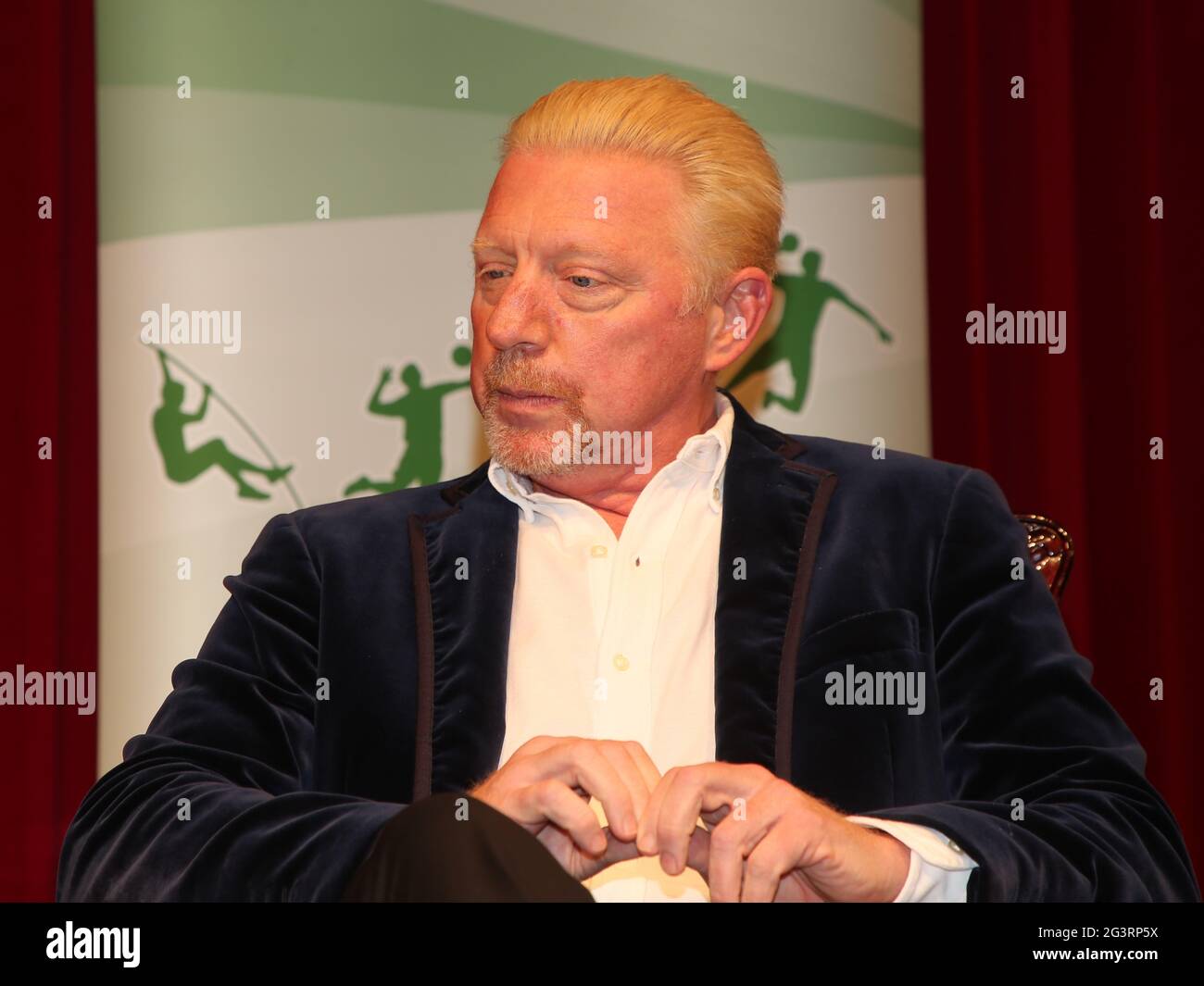 Ancien joueur de tennis allemand Boris Becker lors d'un événement le 14 octobre 2020 à Dessau Banque D'Images