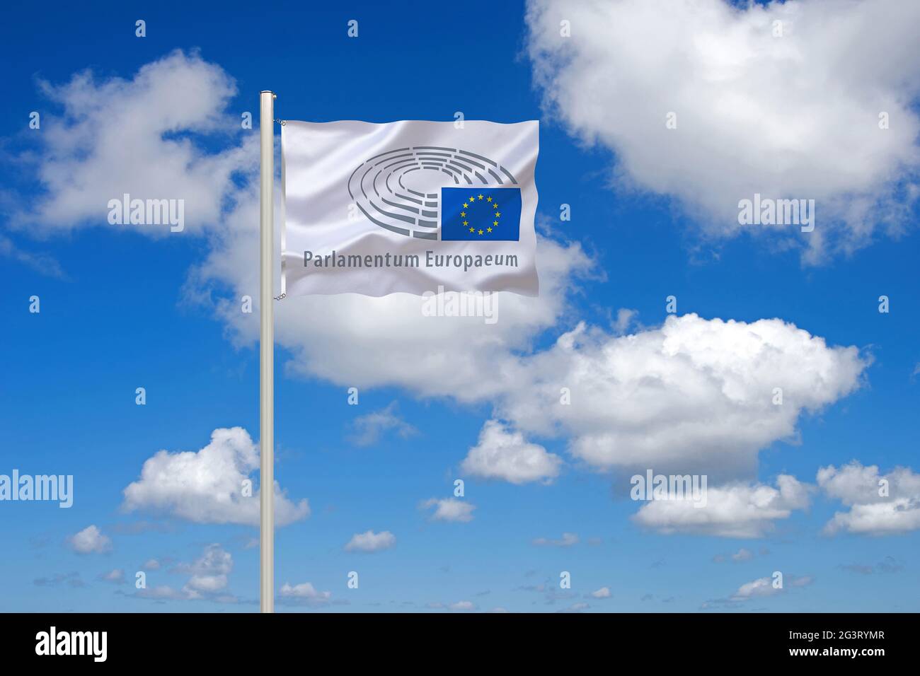 Drapeau du Parlement européen , Europe Banque D'Images