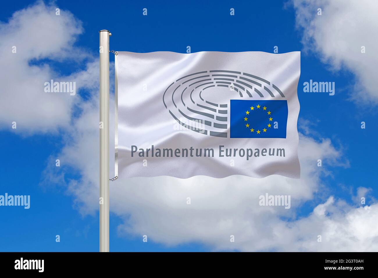 Drapeau du Parlement européen , Europe Banque D'Images