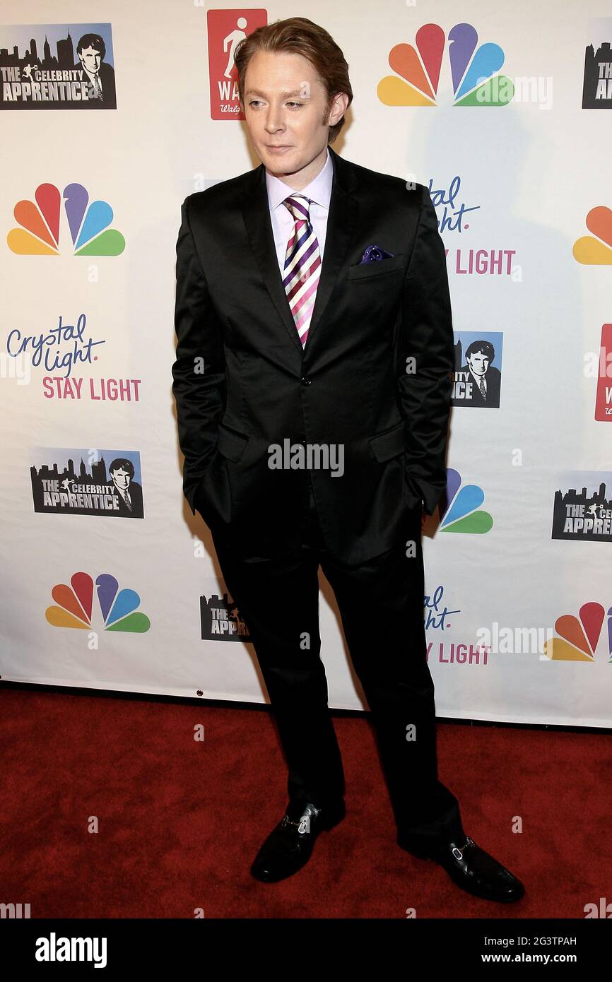 New York, NY, États-Unis. 20 mai 2012. Clay Aiken à la finale en direct « Celebrity Apprentice » au Musée américain d'Histoire naturelle. Crédit : Steve Mack/Alamy Banque D'Images