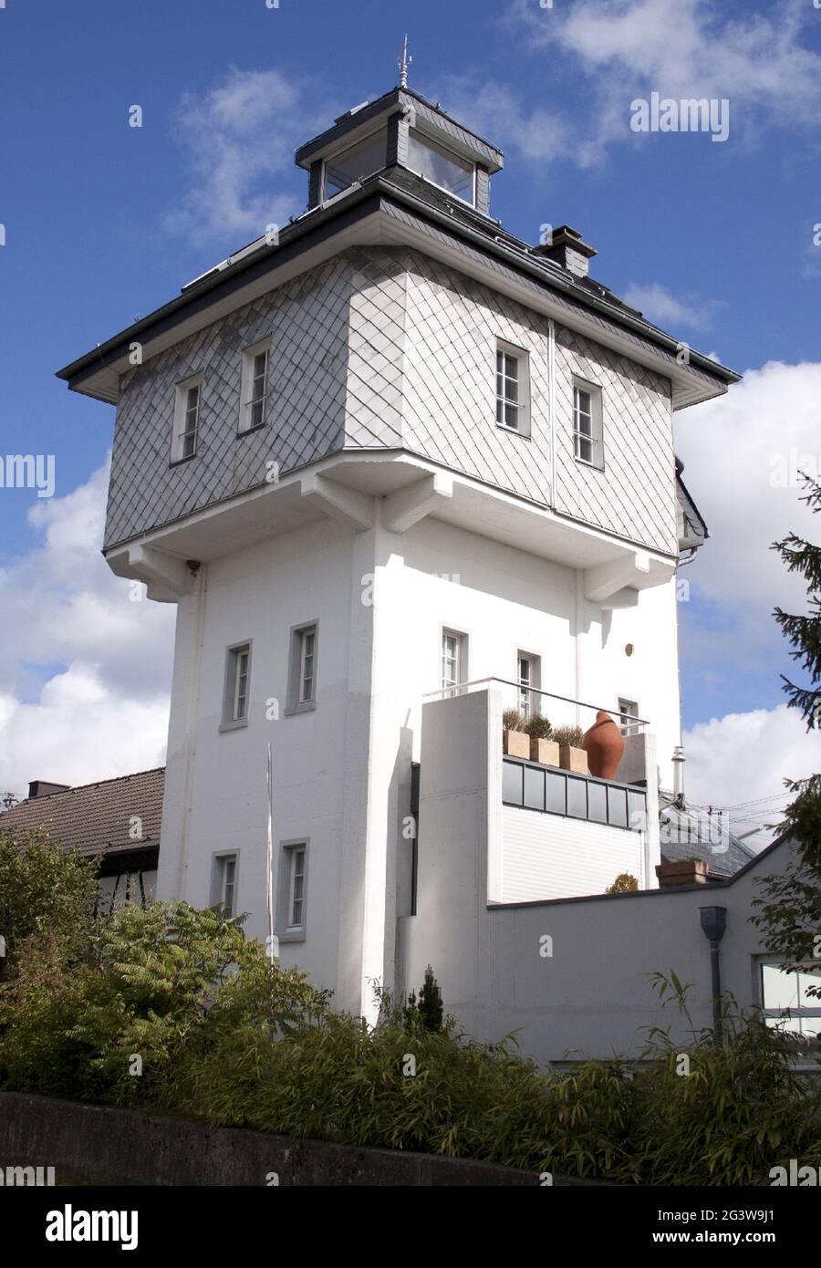 Water Tower, HeisterschoÃŸ, Rhein-Sieg-Kreis, Wahnbachtaldam, Allemagne Banque D'Images