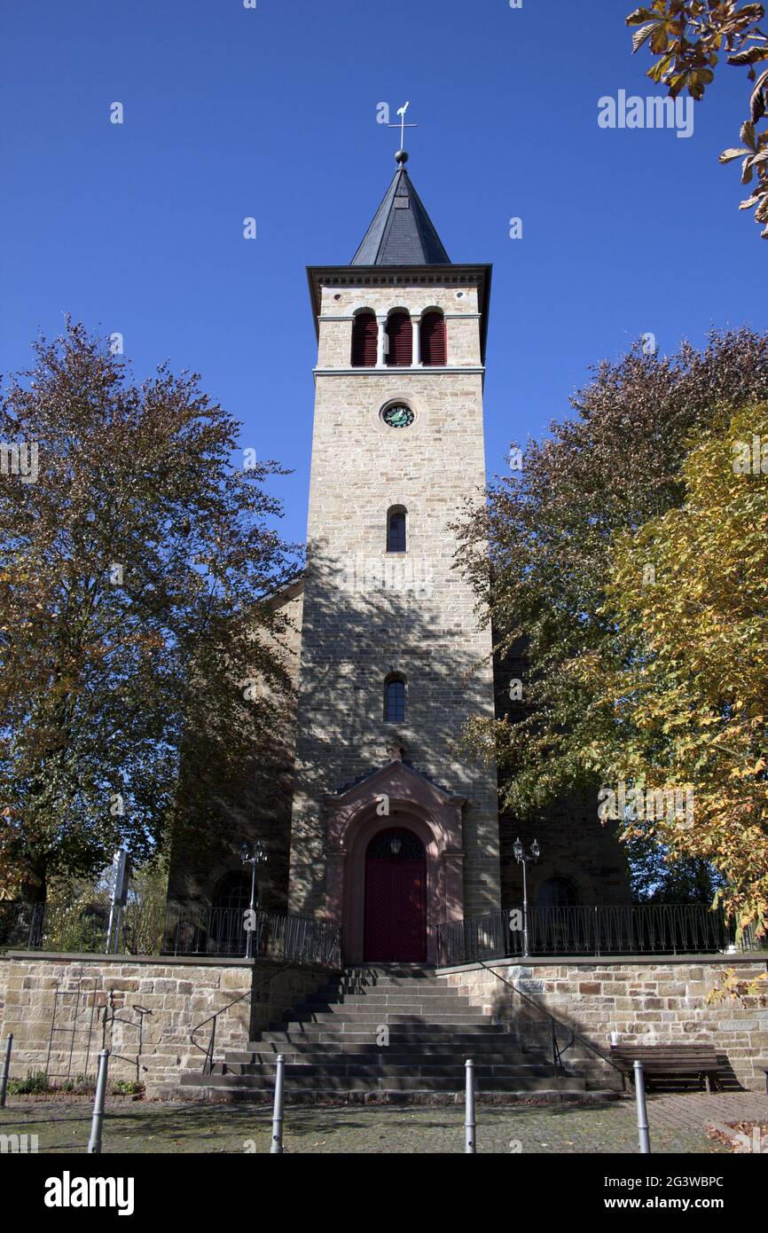 Église protestante, Seelscheid, Rhein-Sieg-Kreis, NRW, Rhénanie, Allemagne Banque D'Images