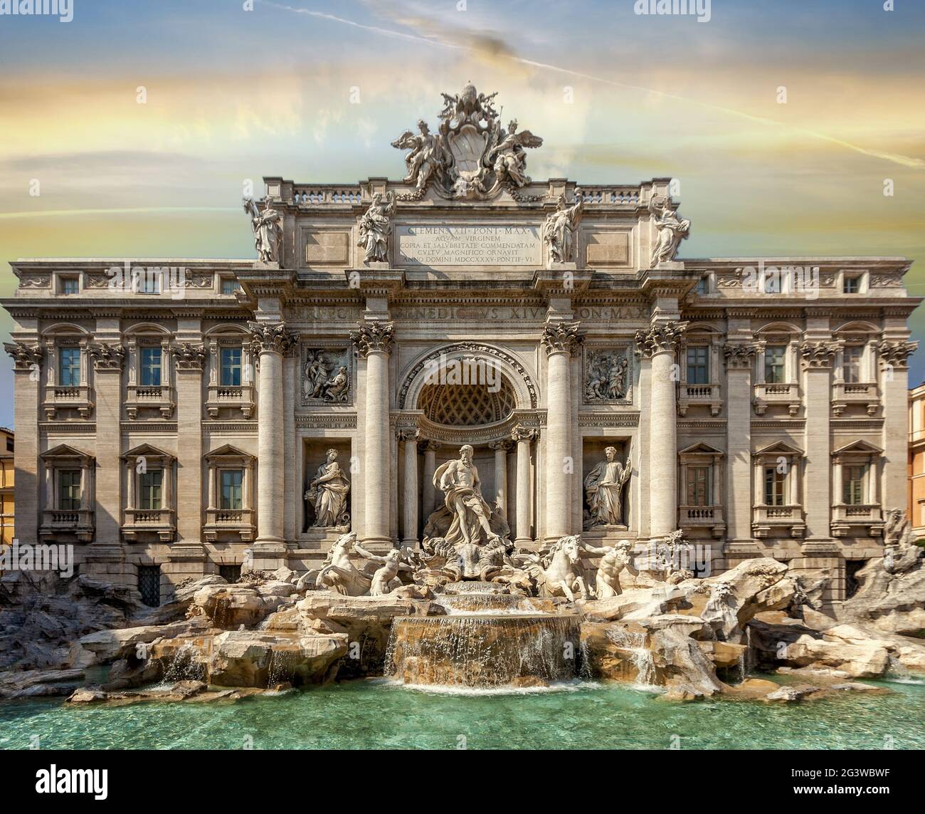Fontaine de Rome de renommée mondiale Banque D'Images