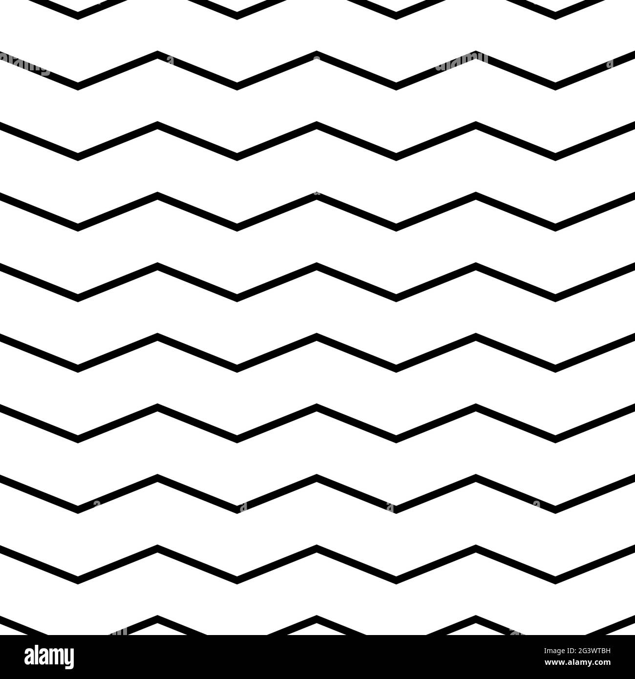 Motif zigzag abstrait sans couture. Décoration scandinave géométrique neutre. Couleurs blanc et noir d'un fond moderne et élégant pour le papier peint, poste Illustration de Vecteur