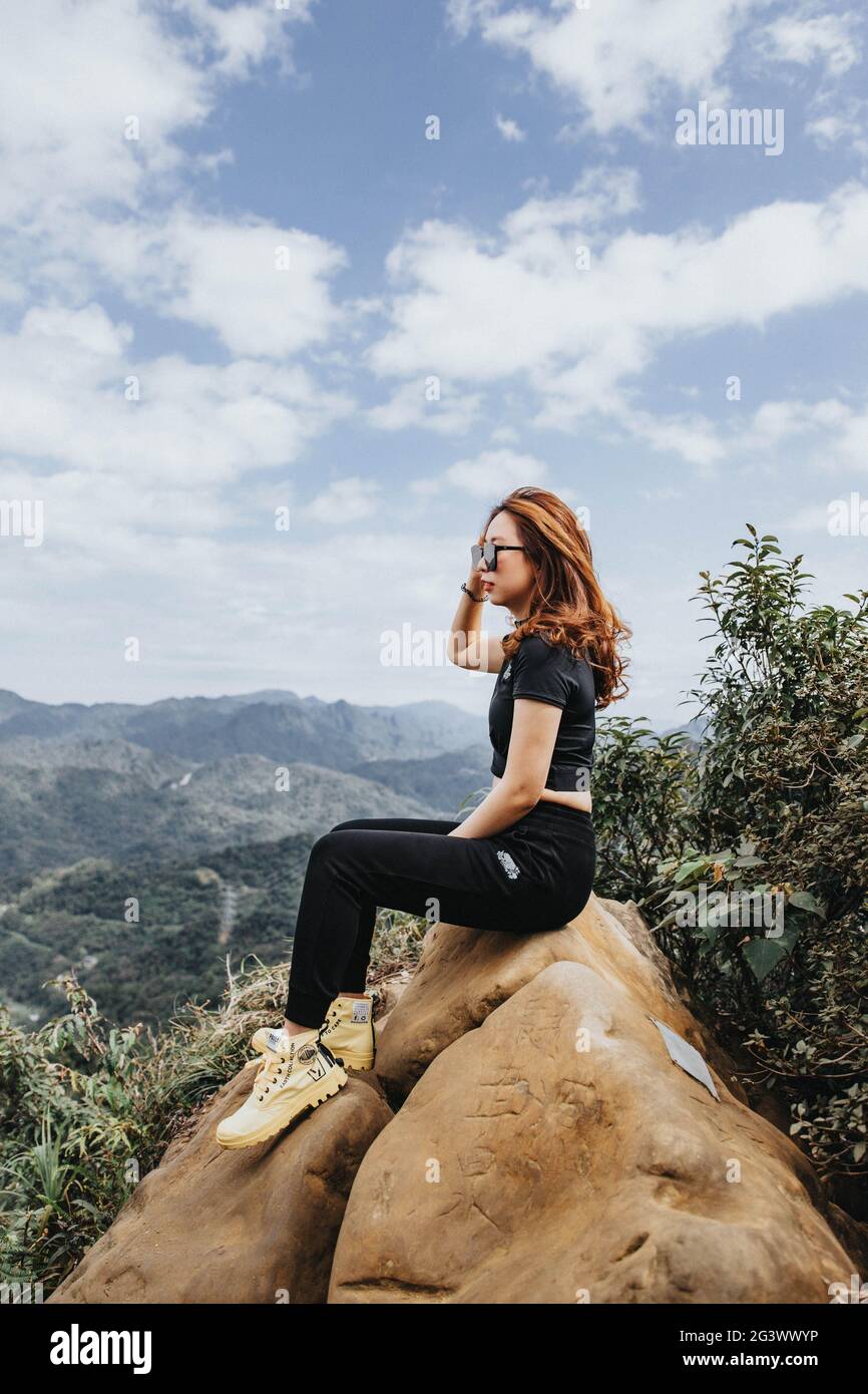 au sommet de la colline Banque D'Images