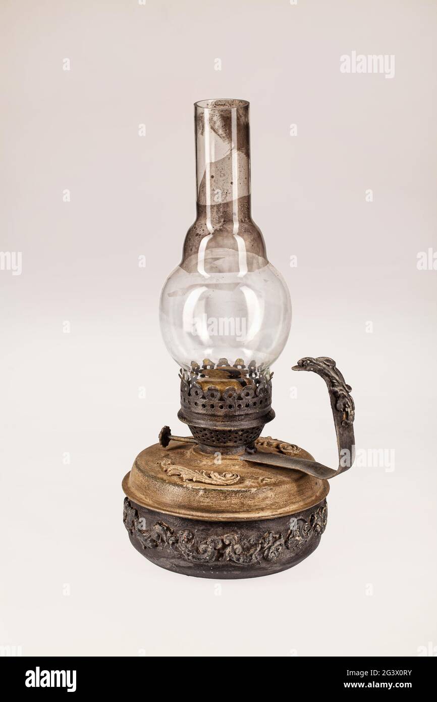 Ancienne lampe à huile Banque D'Images