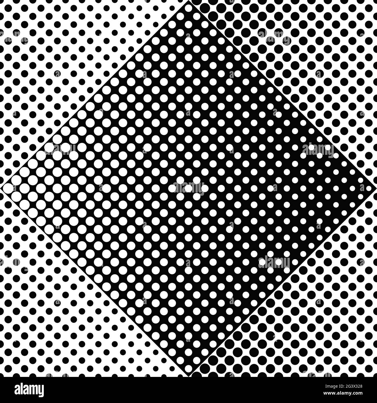 Arrière-plan abstrait noir et blanc sans couture à motif à points Illustration de Vecteur