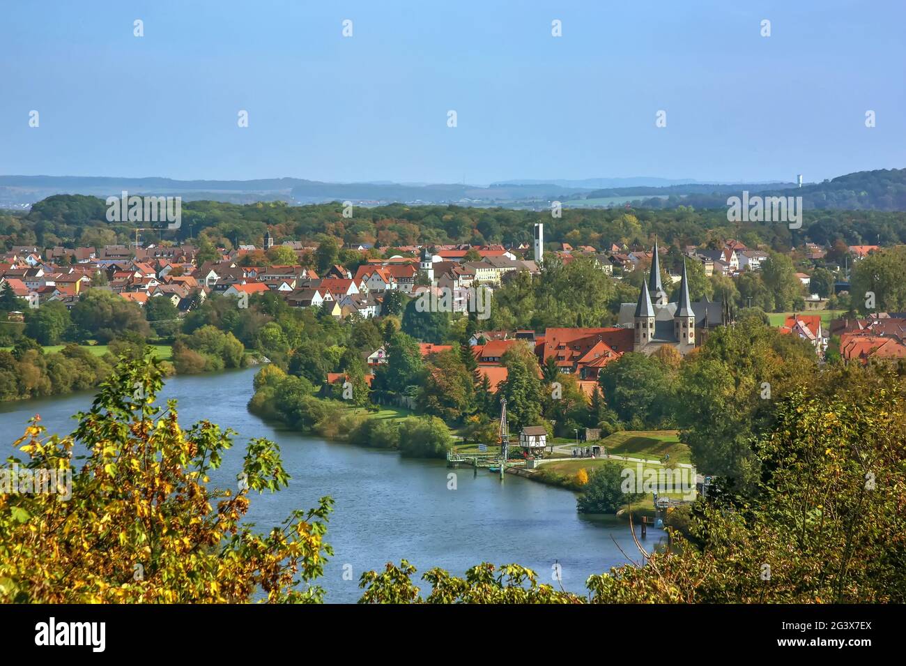 Vue de Bad Wimpfen, Allemagne Banque D'Images