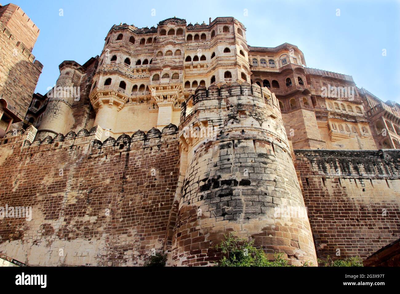 Fort puissant de Meharongarh Banque D'Images