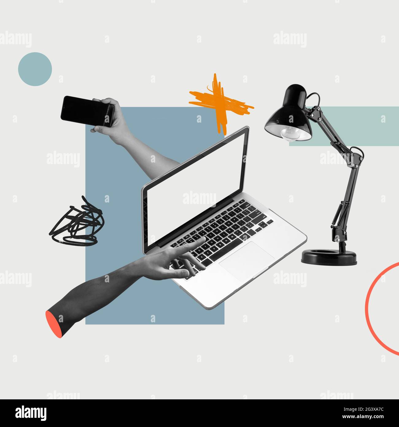 Mains esthétiques sur fond lumineux, œuvres d'art. Concept de relation humaine, de communauté, de proximité, de symbolisme, de surréalisme. Banque D'Images