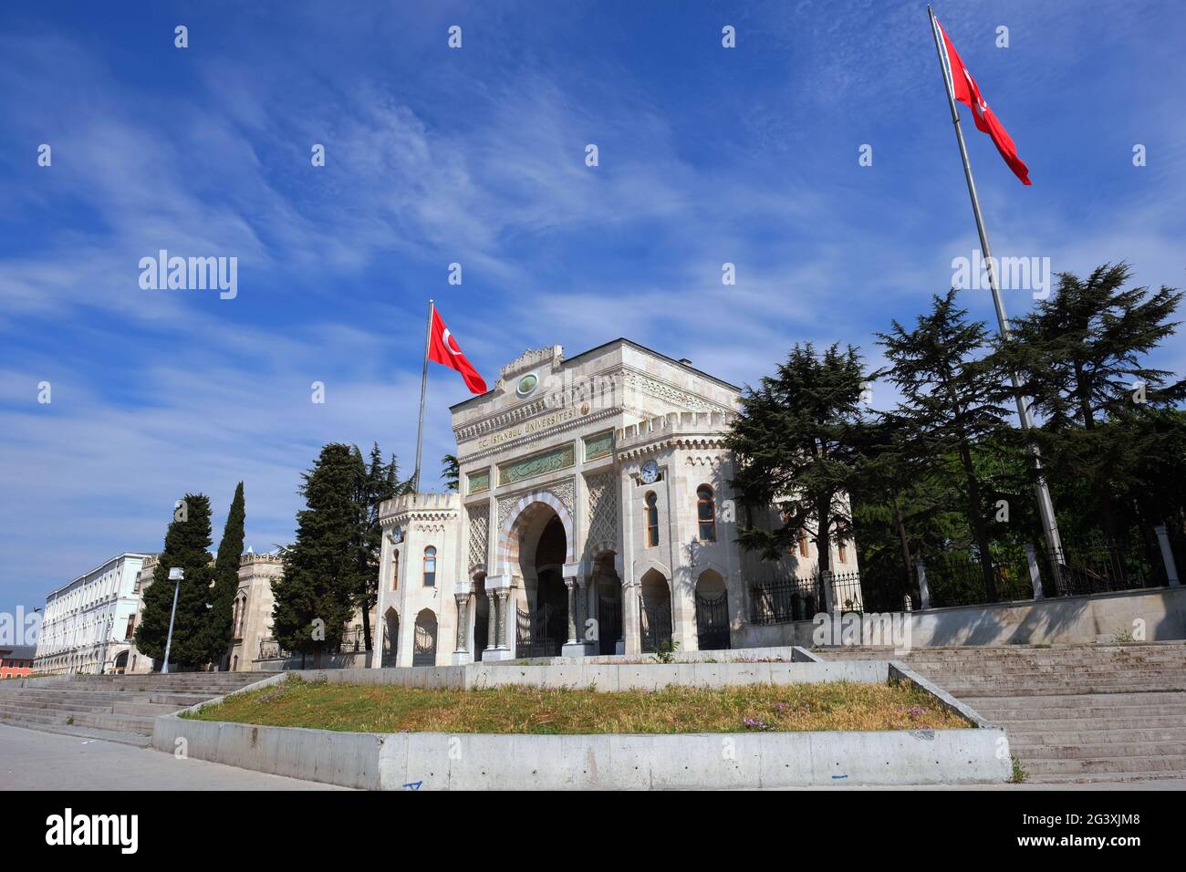 Portes principales de l'Université d'Istanbul Banque D'Images