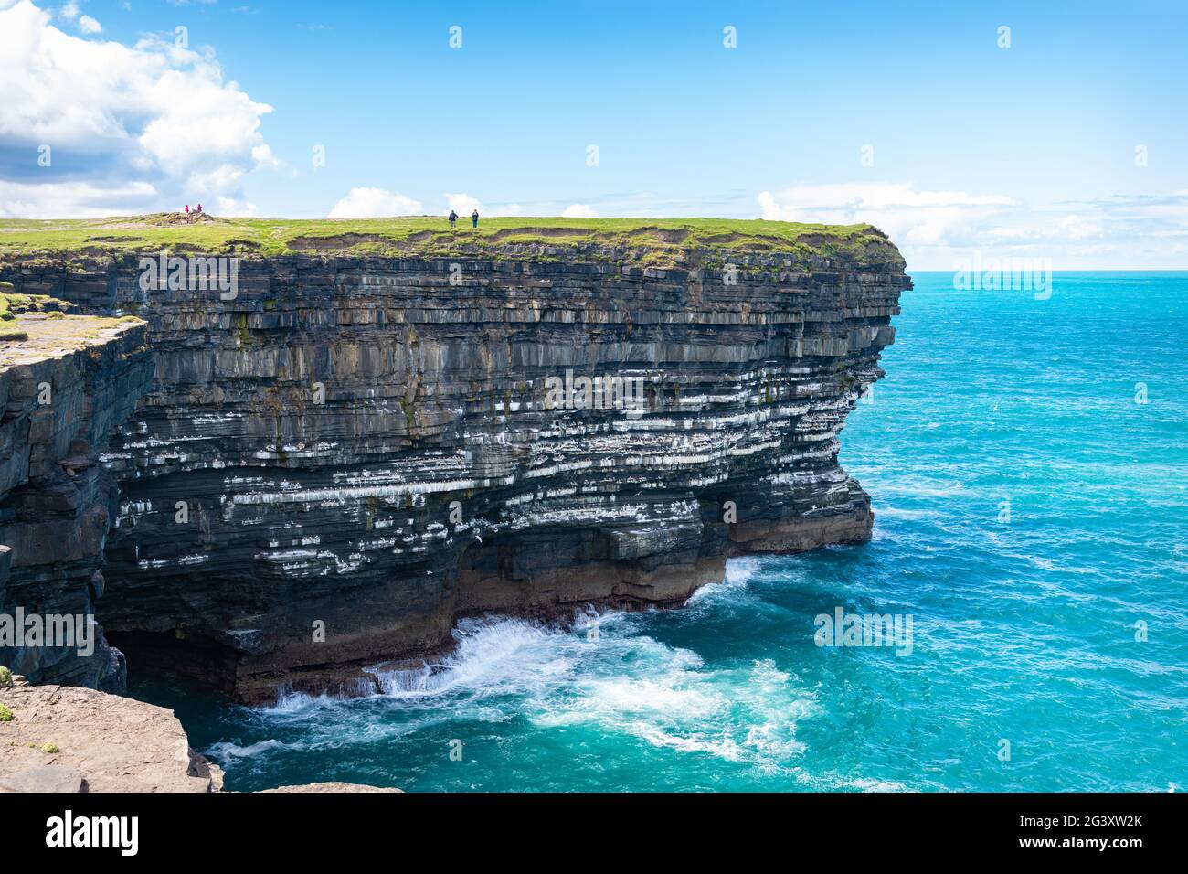 Downpatrick Head, comté de Mayo, Irlande Banque D'Images