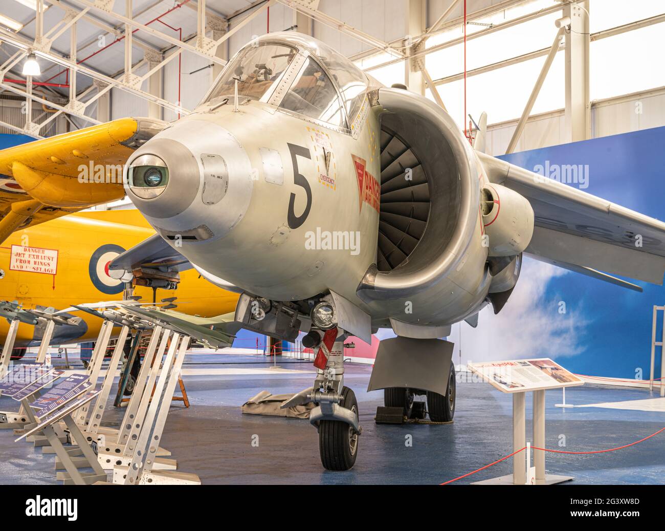 Hawker-Siddeley Kestrel FGA.1, avion de recherche, RAF Museum, Cosford Banque D'Images