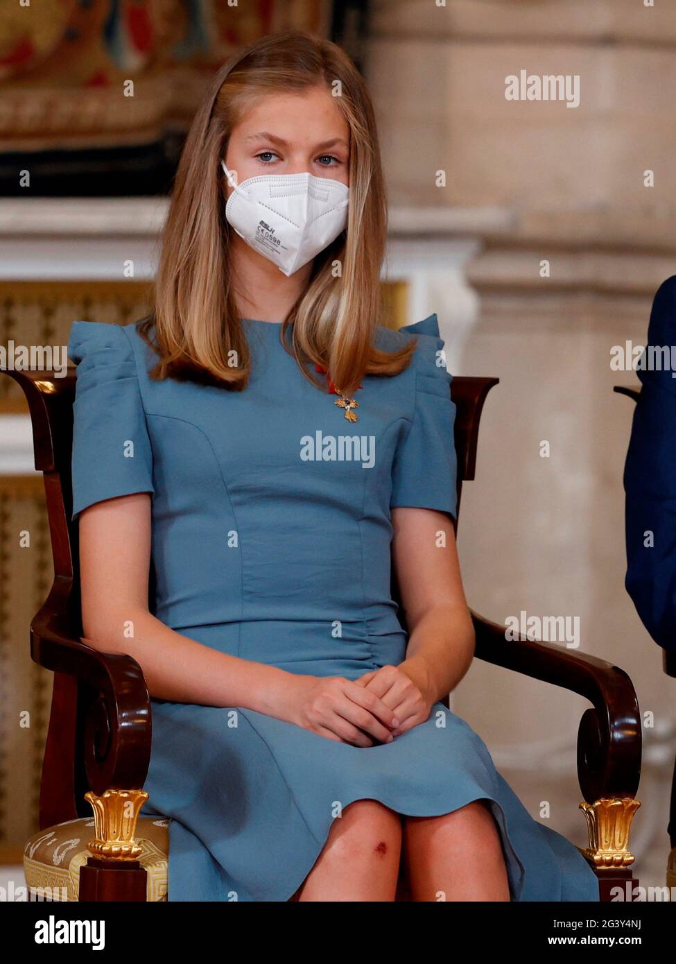 18 juin 2021, Madrid, Madrid, Espagne: La princesse Leonor de la Couronne assiste à la remise des Prix de l'ordre du mérite civil au Palais Royal le 18 juin 2021 à Madrid, Espagne (image de crédit: © Jack Abuin/ZUMA Wire) Banque D'Images
