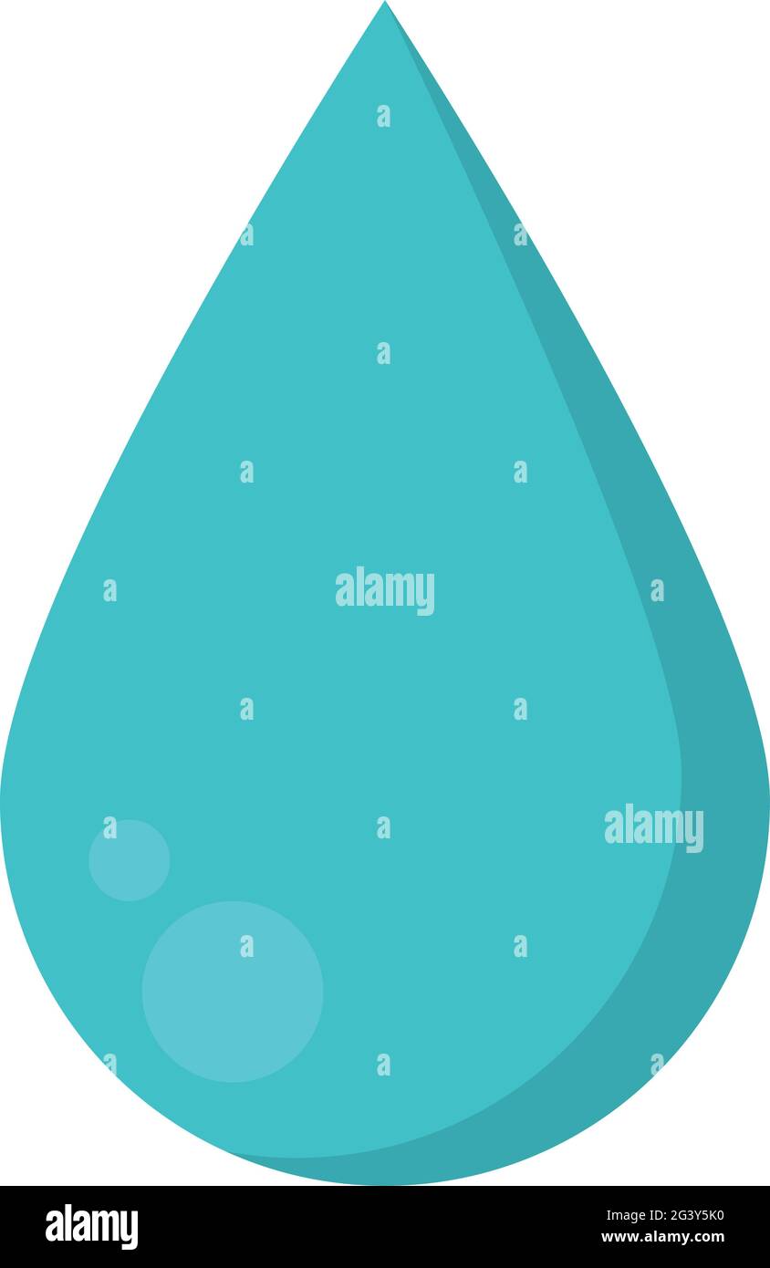 goutte d'eau sur fond blanc blanc Illustration de Vecteur