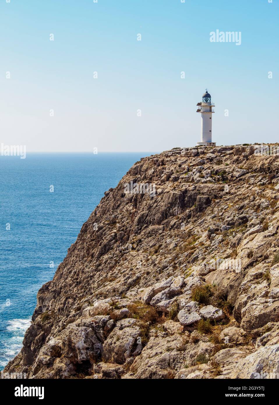 Far del Cap de Barbaria, phare, Formentera, Iles Baléares, Espagne Banque D'Images