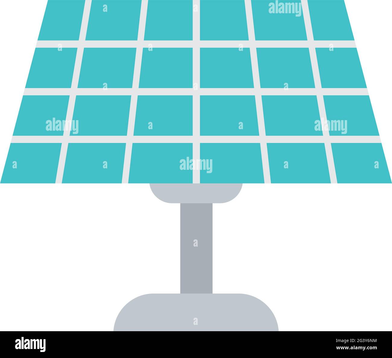 icône du panneau solaire sur fond blanc Illustration de Vecteur