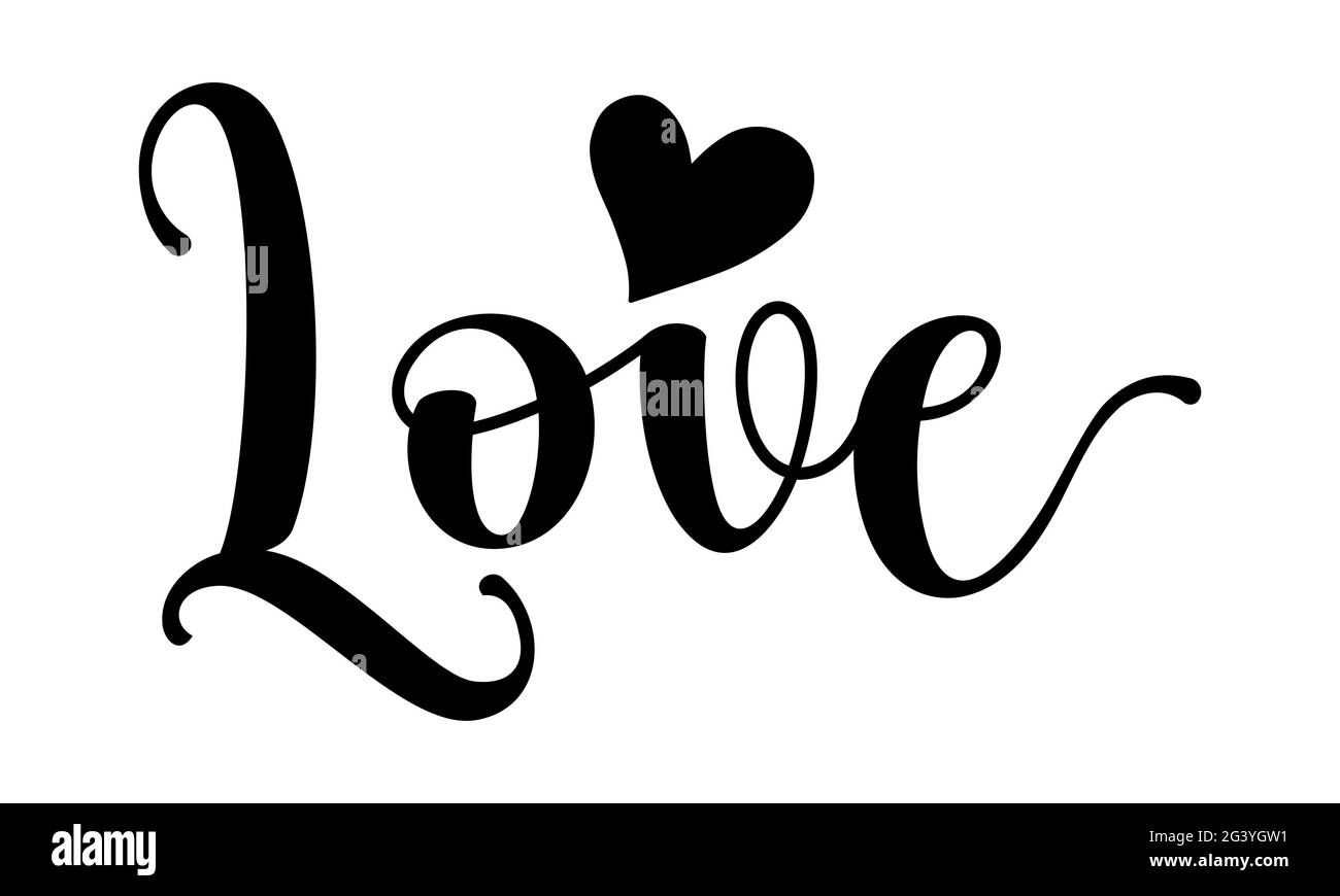 Amour - chien maman t chemises design, main dessiné lettering phrase, Calligraphie t t shirt design, isolé sur fond blanc, fichiers svg Banque D'Images