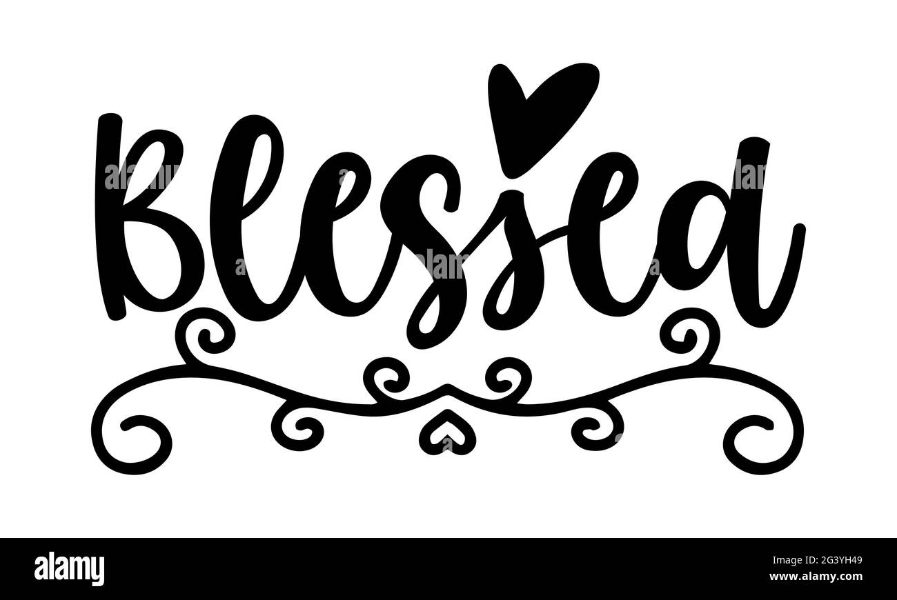 Béni - chien maman t chemises design, main dessiné lettering phrase, Calligraphie t t shirt design, isolé sur fond blanc, fichiers svg Banque D'Images