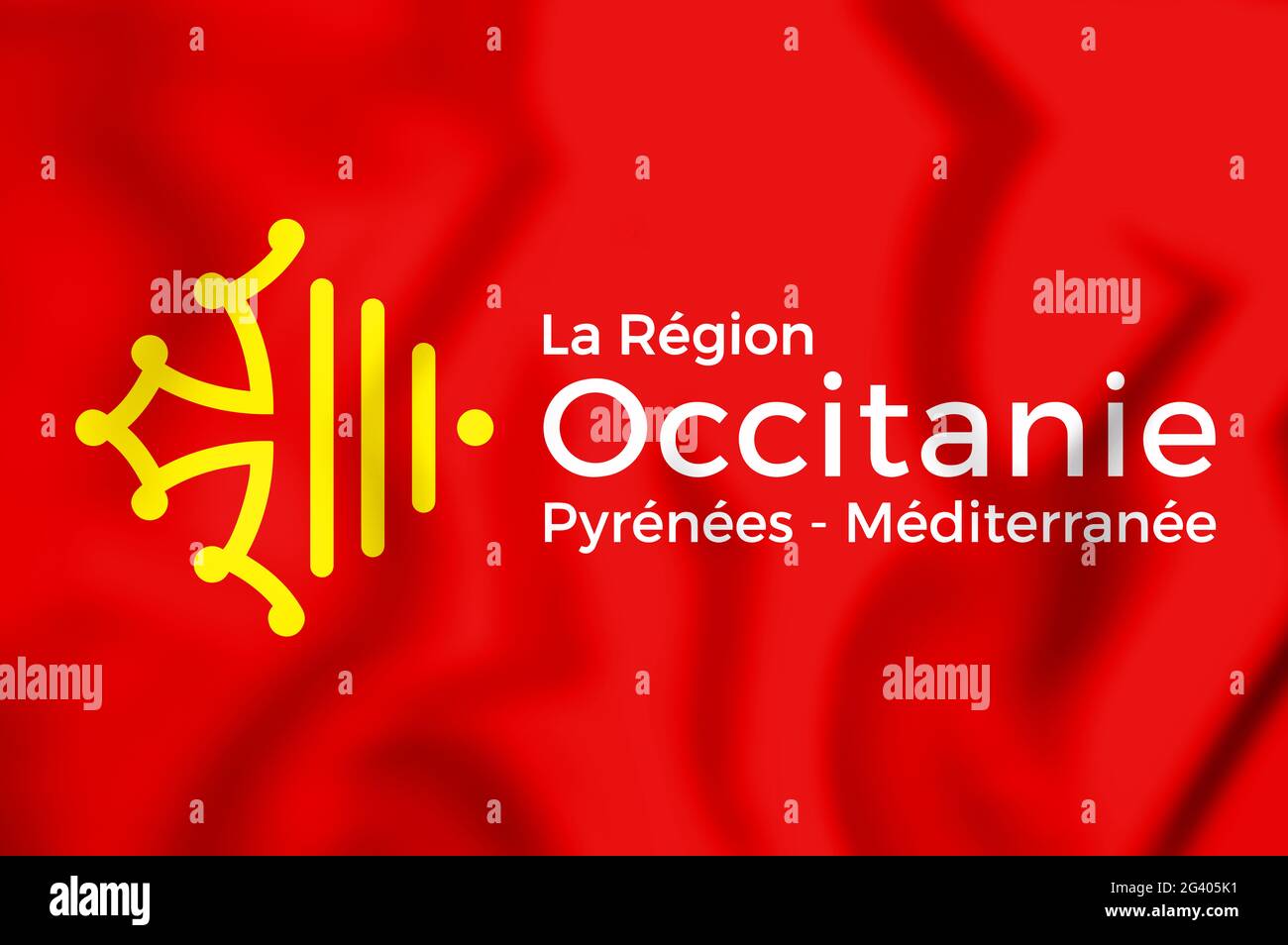 Drapeau de l'occitanie Banque de photographies et d’images à haute