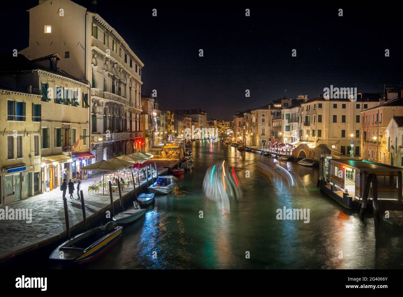Grand Canal de nuit, Venise Banque D'Images