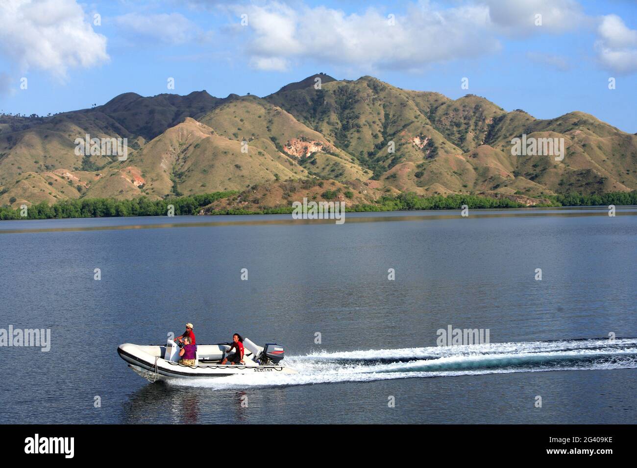 INDONÉSIE. ÎLES NUSA TENGARRA. ÎLE DE KOMODO. CROISIÈRE DE LUXE SILONA Banque D'Images