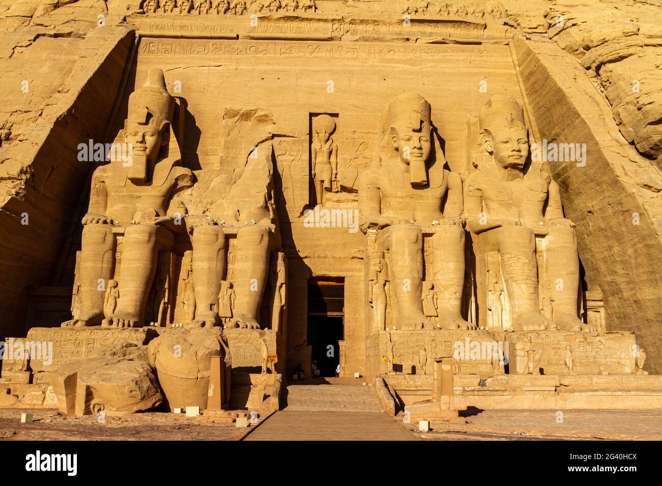 Les temples d'Abou Simbel en Egypte Banque D'Images