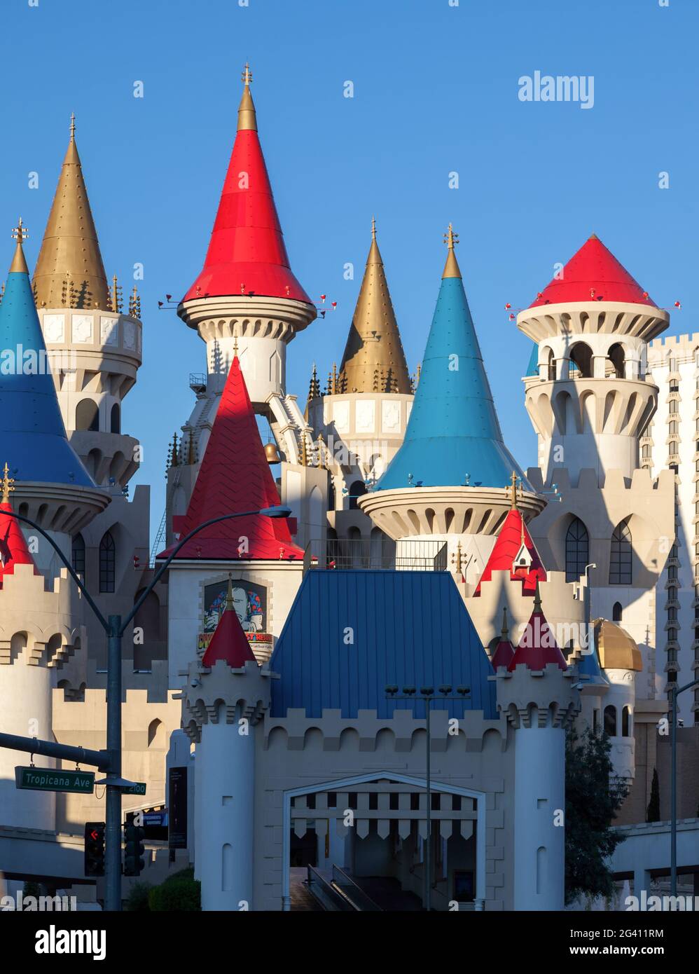 LAS VEGAS, NEVADA/USA - 1 août : Château de Walt Disney à Las Vegas le 1 août, 2011 Banque D'Images